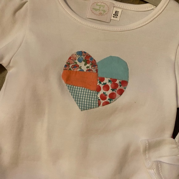 ☀️3/$15 Alice Kathleen Appliquéd 2-pc outfit Ruffles BOUTIQUE 18 mths - Picture 9 of 10